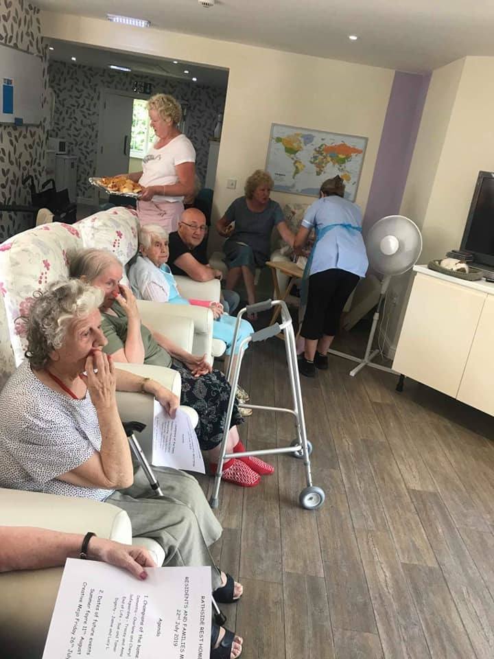 Residents and Families meeting Rathside Care Home